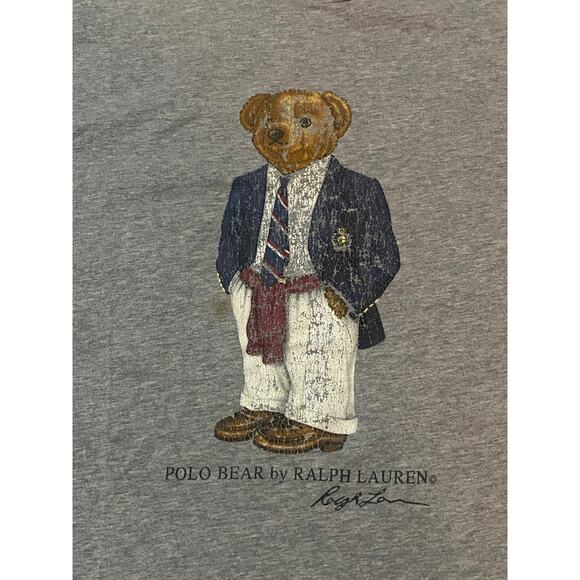 90’s Vintage Ralph Lauren Polo Bear University Bear Shirt - Picture 2 of 4